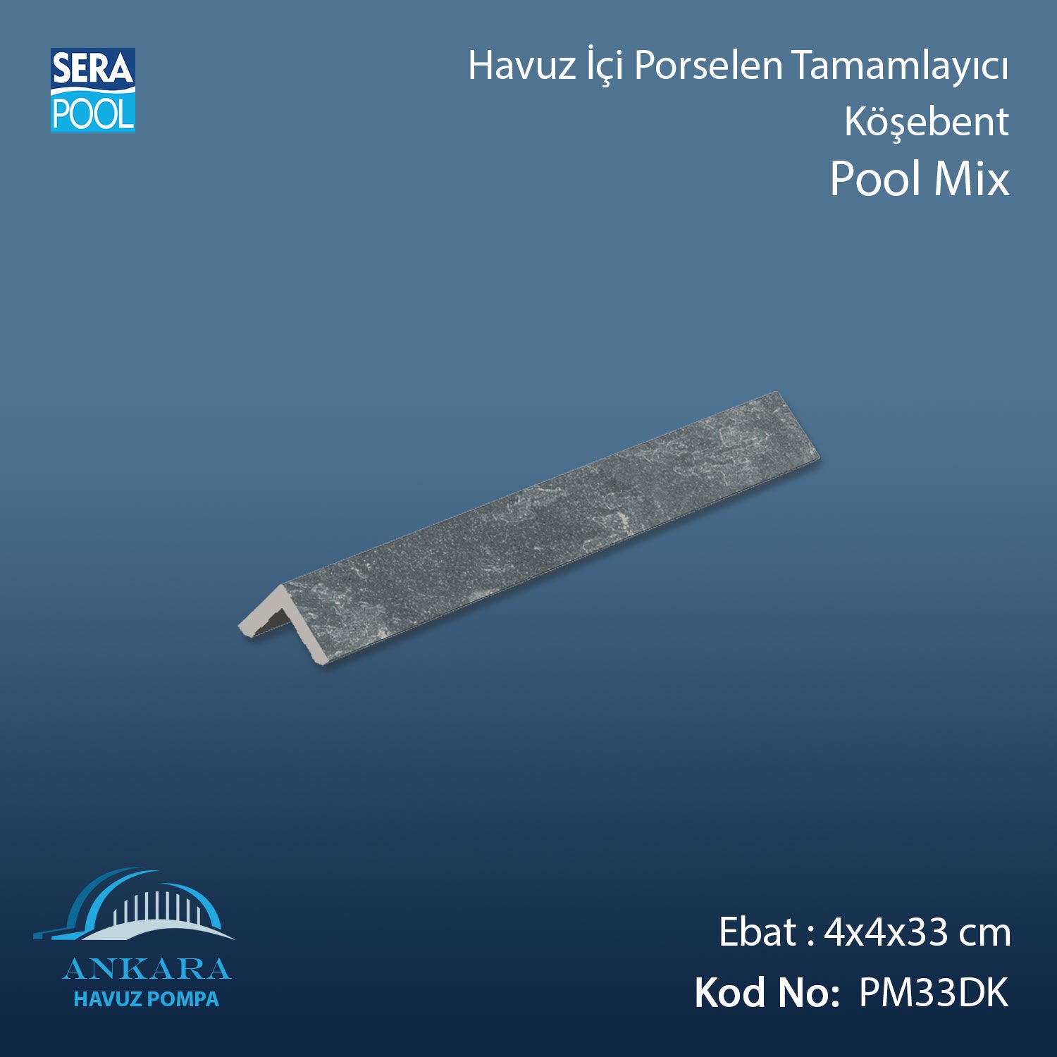 Pool Mix 4x4x33 cm Köşebent