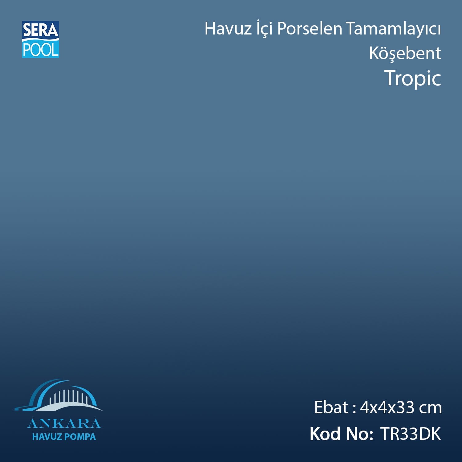 Tropic 4x4x33 cm Köşebent