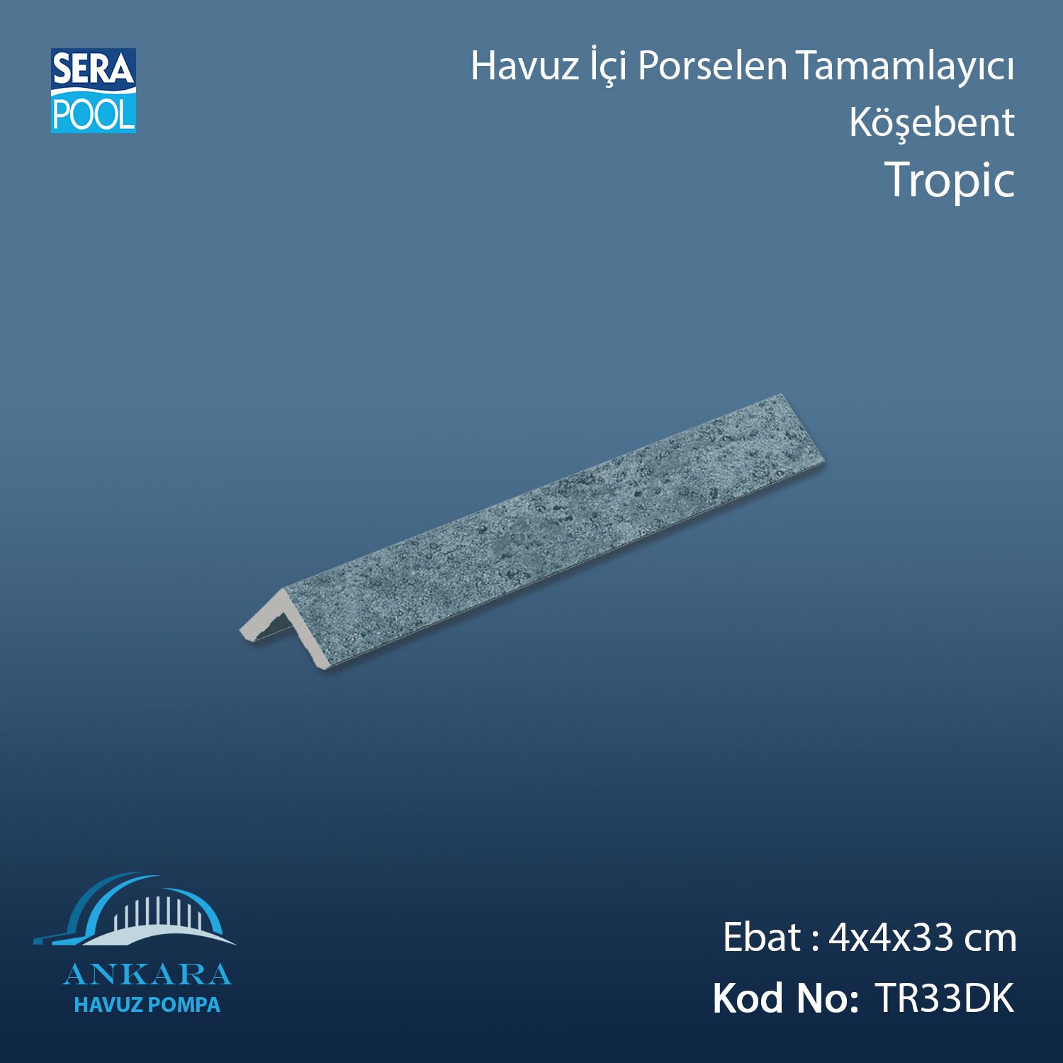 Tropic 4x4x33 cm Köşebent