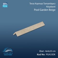 Pool Garden Beige 4x4x33 cm Köşebent