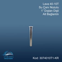 Lava 40-10T Su Çanı Nozülü 1'' Pirinç Üzeri Krom Kaplama