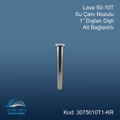 Lava 50-10T Su Çanı Nozülü 1'' Pirinç Üzeri Krom Kaplama