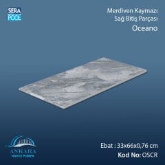 Oceano 33x66x0,76 cm Merdiven Kaymazı Sağ Bitiş