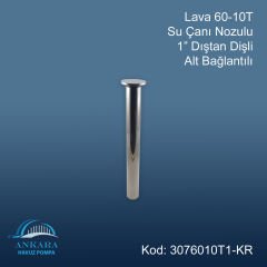 Lava 60-10T Su Çanı Nozülü 1'' Pirinç Üzeri Krom Kaplama