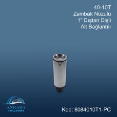 40-10T Zambak Nozülü 1'' Pirinç Üzeri Krom Kaplama