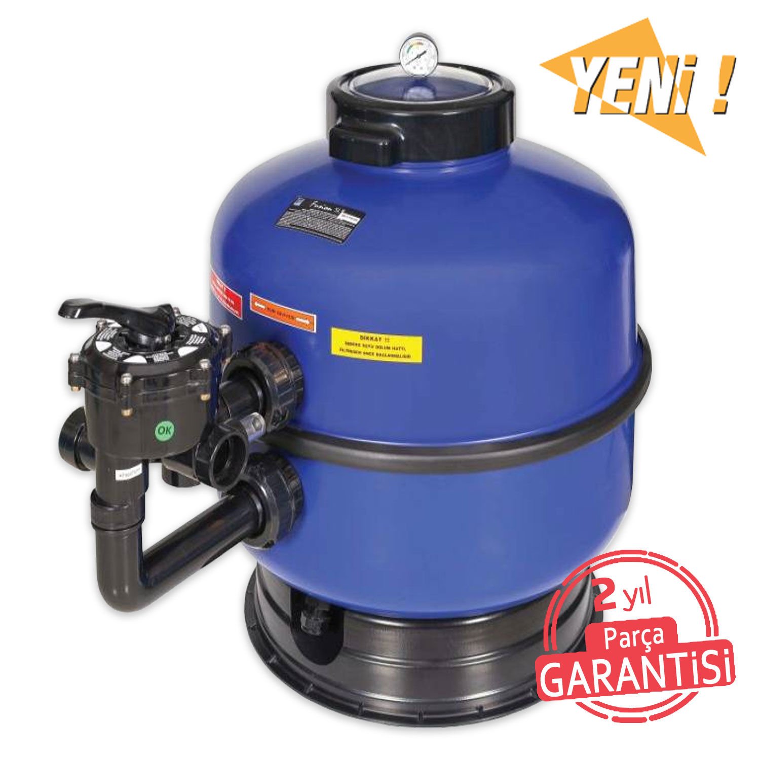 Fusion-SL - Ø600 mm - 14 m³/h 1,5'' Üstten Çok Yollu Vanalı