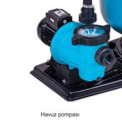 Filtrex Filtrasyon Ünitesi - Ø 450 mm CTP Filtre, Pompa 1/2 HP, Mono