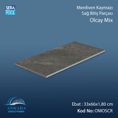 Olcay Mix 33x66x1,80 cm Merdiven Kaymazı Sağ Bitiş