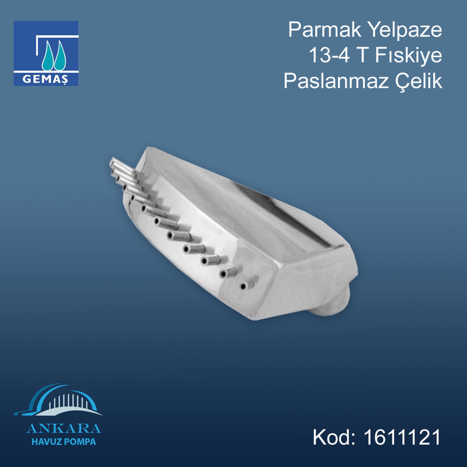 Parmak Yelpaze 13-4 T Fıskiye