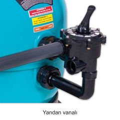 Premium Filtrasyon Ünitesi Yandan - Ø 500 mm Plastik Kum Filtresiyle, Pompa 0,75 HP, Mono - Micro
