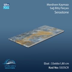 Serastone 33x66x1,80 cm Merdiven Kaymazı Sağ Bitiş