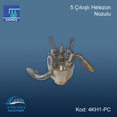 5 Çıkışlı Helezon Nozulu 1 1/2'' girişli