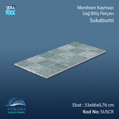 Sukabumi 33x66x0,76 cm Merdiven Kaymazı Sağ Bitiş