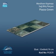 Piazza Green 33x66x0,76 cm Merdiven Kaymazı Sağ Bitiş