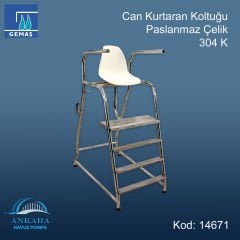 Cankurtaran Koltuğu Paslanmaz Çelik 304 Kalite