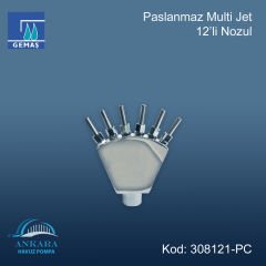 Paslanmaz Multi Jet - 12’li Nozul - 1'' girişli