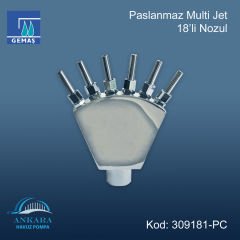 Paslanmaz Multi Jet - 18’li Nozul - 1'' girişli
