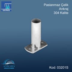 Merdiven Ankrajı Seti Paslanmaz Çelik 304 Kalite