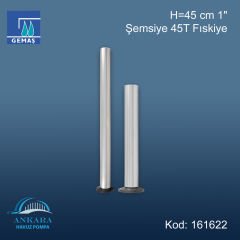 H=45 cm 1'', Şemsiye 45T Fıskiye