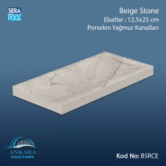 Beige Stone 12,5x25 cm Yağmur Kanalı