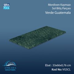 Verde Guatemala 33x66x0,76 cm Merdiven Kaymazı Sol Bitiş