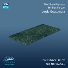 Verde Guatemala 33x66x1,80 cm Merdiven Kaymazı Sol Bitiş