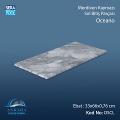 Oceano 33x66x0,76 cm Merdiven Kaymazı Sol Bitiş