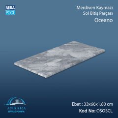 Oceano 33x66x1,80 cm Merdiven Kaymazı Sol Bitiş