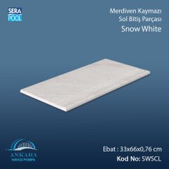 Snow White 33x66x0,76 cm Merdiven Kaymazı Sol Bitiş