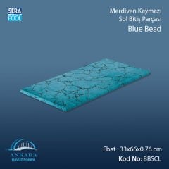 Blue Bead 33x66x0,76 cm Merdiven Kaymazı Sol Bitiş