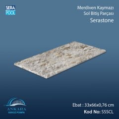 Serastone 33x66x0,76 cm Merdiven Kaymazı Sol Bitiş