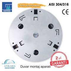 SlimLED-INOX” Havuz Sualtı Aydınlatma Lambası. Kovansız - Reçine Dolgulu, Tek Renkli - 252 LED RGB - 36 W Kendinden Entegreli