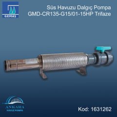 Süs Havuzu Dalgıç Pompa GMD-CR135-G15/01-15HP Trifaze