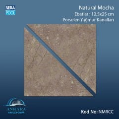 Natural Mocha 12,5x12,5 cm Yağmur Kanalı