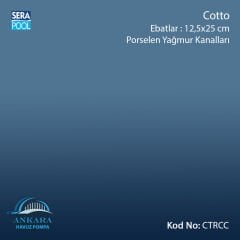 Cotto 12,5x12,5 cm Yağmur Kanalı