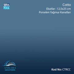 Cotto 12,5x12,5 cm Yağmur Kanalı