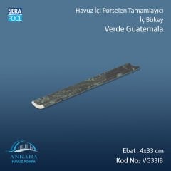 Verde Guatemala 4x33 cm İç Bükey
