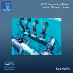 Ø710 Gemaş Kum Filtresi Kabinli Filtrasyon Ünitesi