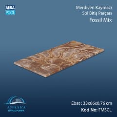 Fossil Mix 33x66x0,76 cm Merdiven Kaymazı Sol Bitiş