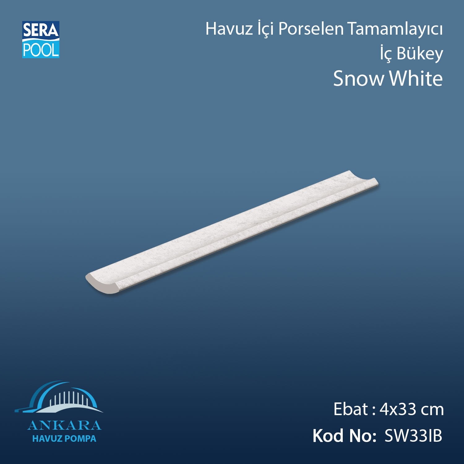 Snow White 4x33 cm İç Bükey