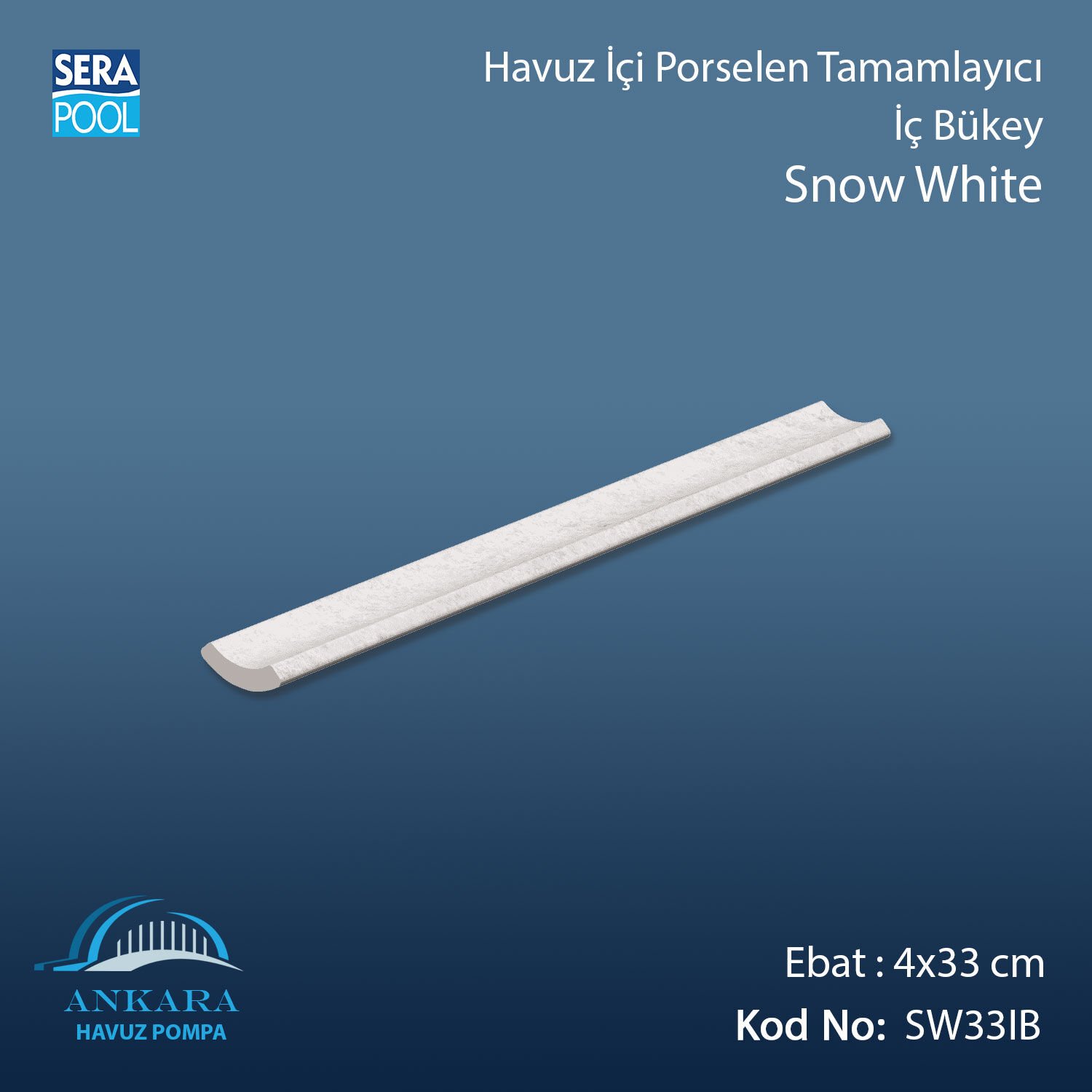 Snow White 4x33 cm İç Bükey