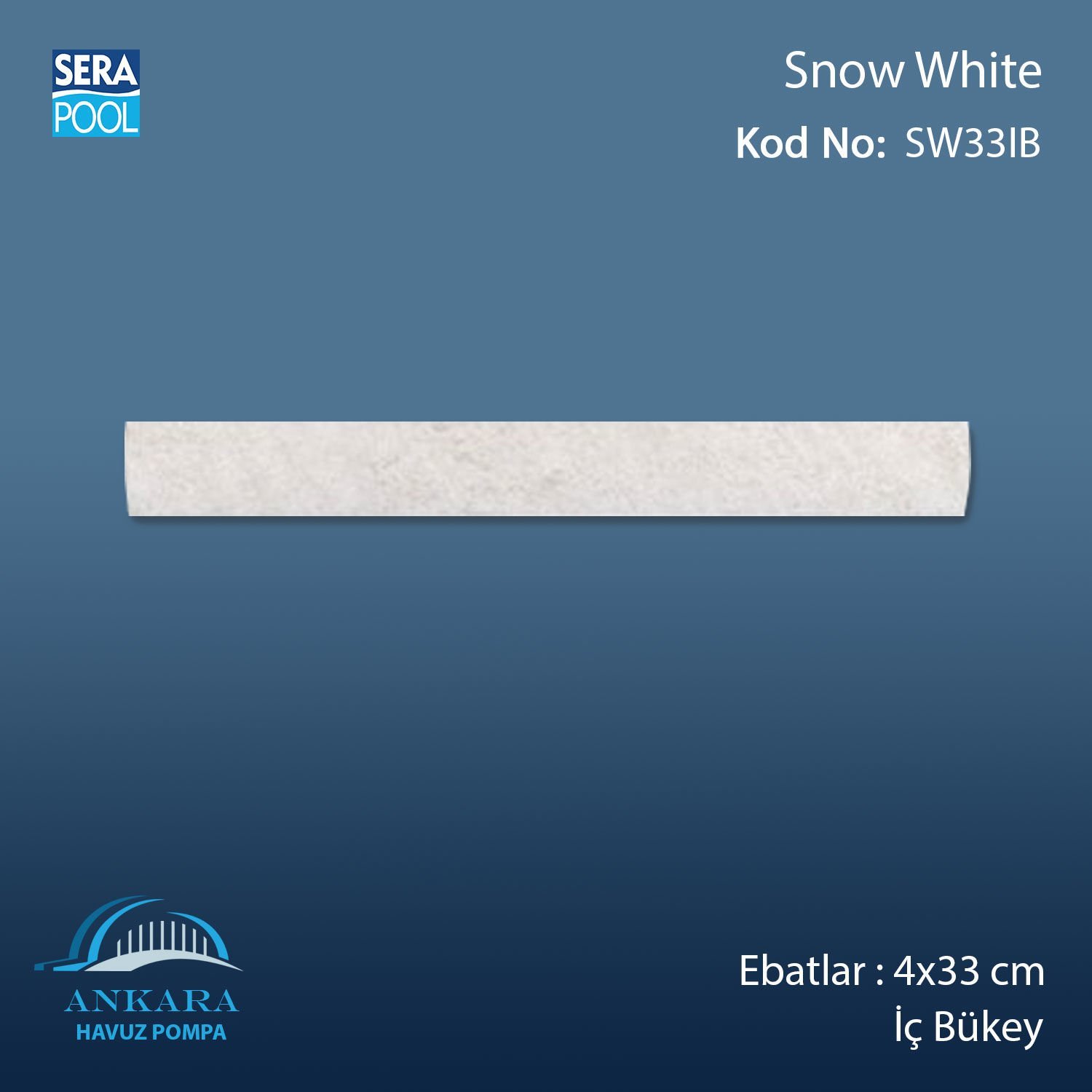 Snow White 4x33 cm İç Bükey