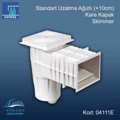 Standart Uzatma Ağızlı (+10 cm) Skimmerler - Kare Kapak Skimmer