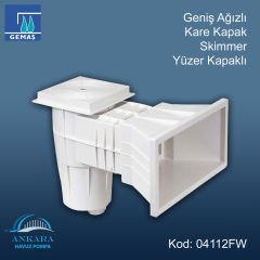 Geniş Ağızlı Skimmer - Kare Kapak Skimmer, Yüzer Kapaklı