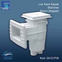Lüx Standart Ağızlı Skimmerler - Lüks Kare Kapak Skimmer - Beton (Klapeli)