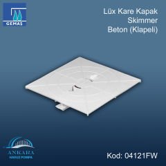 Lüx Standart Ağızlı Skimmerler - Lüks Kare Kapak Skimmer - Beton (Klapeli)