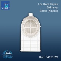 Lüx Standart Ağızlı Skimmerler - Lüks Kare Kapak Skimmer - Beton (Klapeli)
