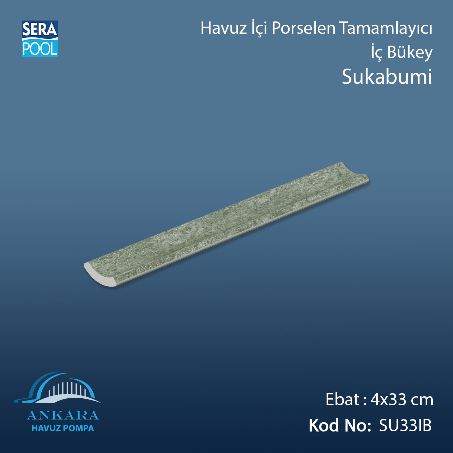 Sukabumi 4x33 cm İç Bükey