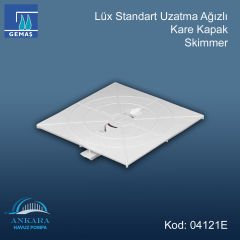 Lüx Standart Uzatma Ağızlı (+10 cm) Skimmerler - Lüks Standart Uzatma Ağızlı Kare Kapak Skimmer - Beton