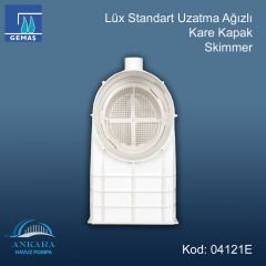 Lüx Standart Uzatma Ağızlı (+10 cm) Skimmerler - Lüks Standart Uzatma Ağızlı Kare Kapak Skimmer - Beton
